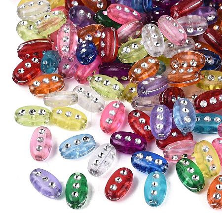 Plastic Oval Beads KY-Q002-03-1