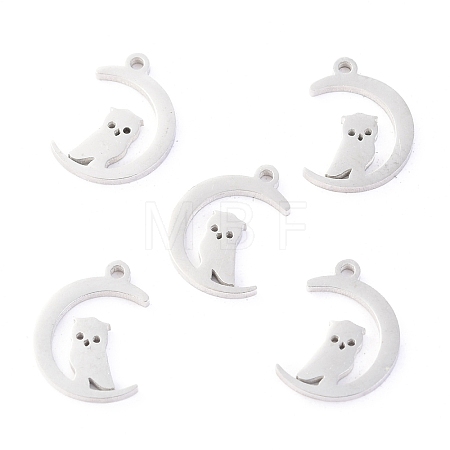 Non-Tarnish 304 Stainless Steel Charms STAS-O142-40P-1