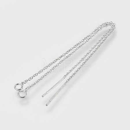 Brass Chain Stud Earring Findings LS-KK-F730-05P-1