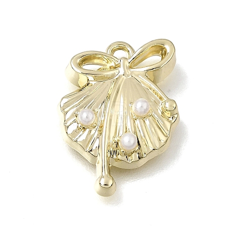 Brass & Plastic Pearl Pendants PL-CBAE379-07LG-B-1