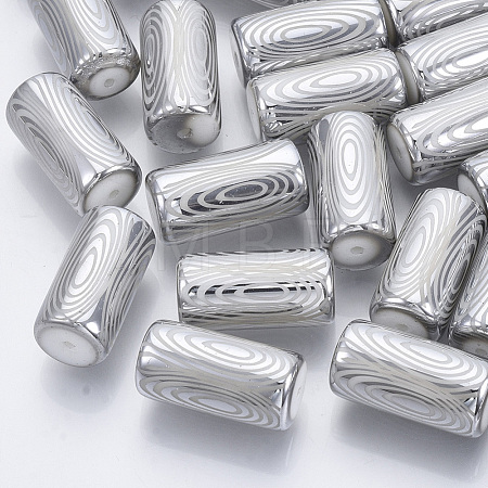 Electroplate Glass Beads EGLA-N003-02F-1