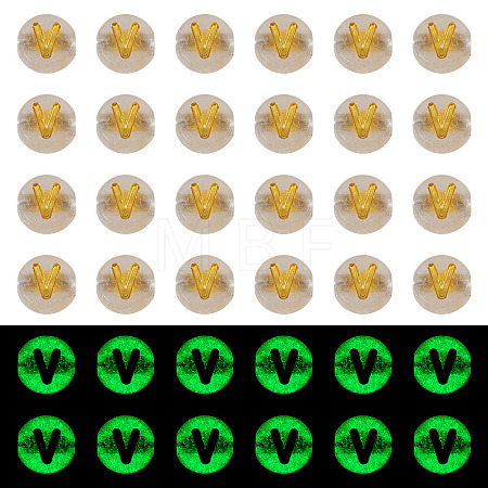 50G Luminous Transparent Acrylic Beads OACR-TAD0001-01V-1