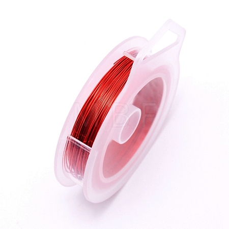 Round Copper Craft Wire CWIR-WH0001-0.5mm-17-1