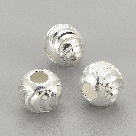 925 Sterling Silver Beads STER-S002-16-6mm-1