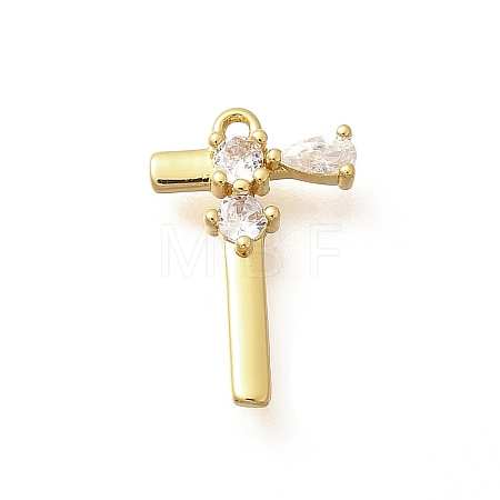 Brass Micro Pave Cubic Zirconia Pendants KK-M310-01G-20-1