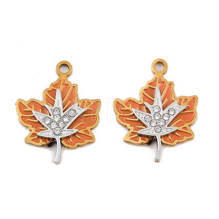 304 Stainless Steel Enamel Pendants SA-CBAA937-05G-1