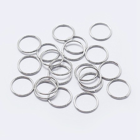 925 Sterling Silver Soldered Closed Jump Rings STER-F036-03P-0.7x5-1