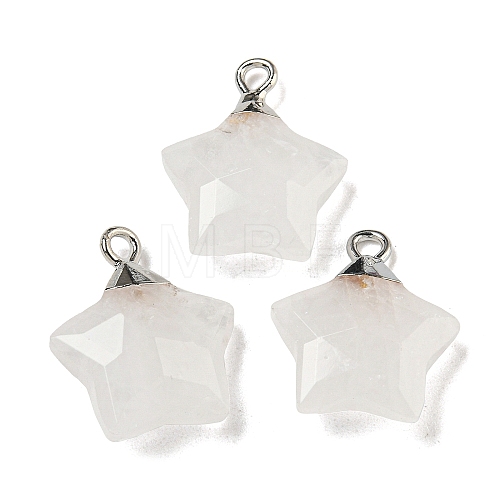 Natural Quartz Crystal Pendants G-P540-01P-02-1