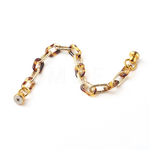 Acrylic & Aluminum Cable Chains Phone Case Chain HJEW-JM00480-01-1