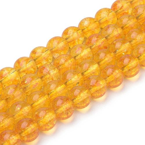 Synthetic Citrine Beads Strands G-S150-14-10mm-1
