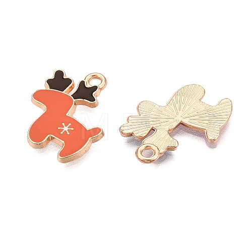 Christmas Theme Alloy Enamel Pendants ENAM-T020-10Q-1