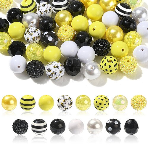 Opaque Acrylic Beads Set MACR-CJC0001-13A-02-1