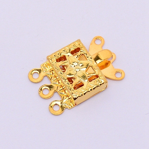 Brass Box Clasps KK-WH0038-09G-1