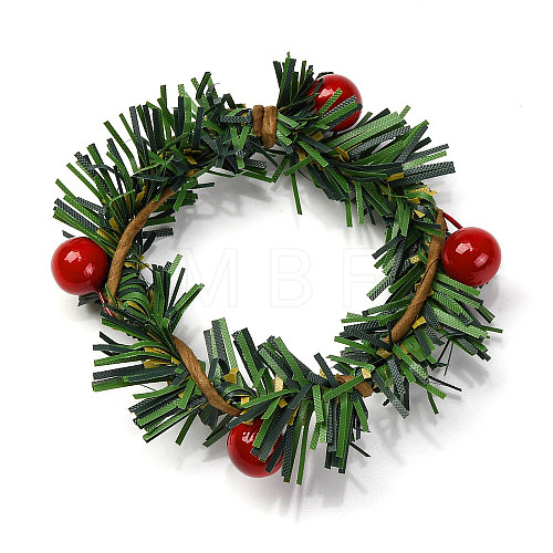 Christmas Theme Iron Napkin Rings AJEW-G062-01E-1