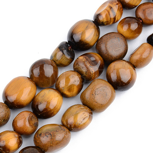 Natural Tiger Eye Beads Strands G-S359-165-1