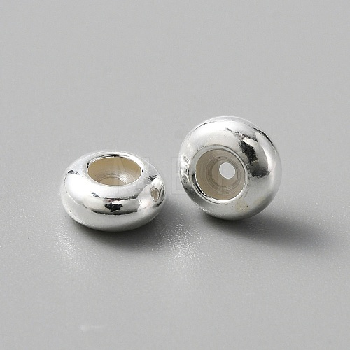 925 Sterling Silver Spacer Beads STER-WH0008-06A-S-1