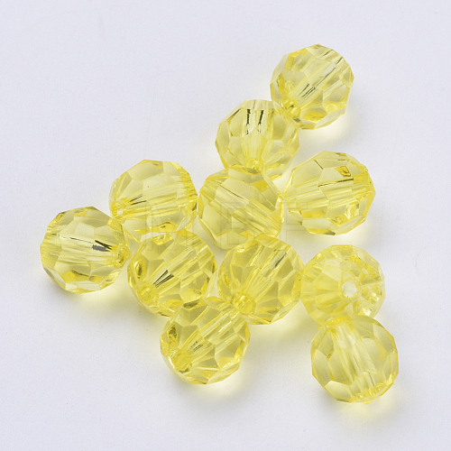 Transparent Acrylic Beads TACR-Q257-6mm-V21-1