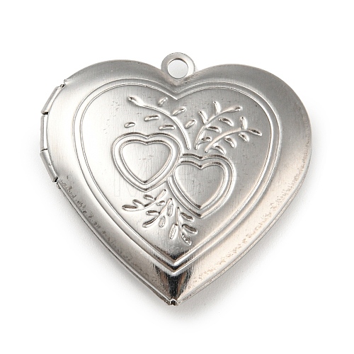 Non-Tarnish 304 Stainless Steel Locket Pendants STAS-Q253-02P-03-1