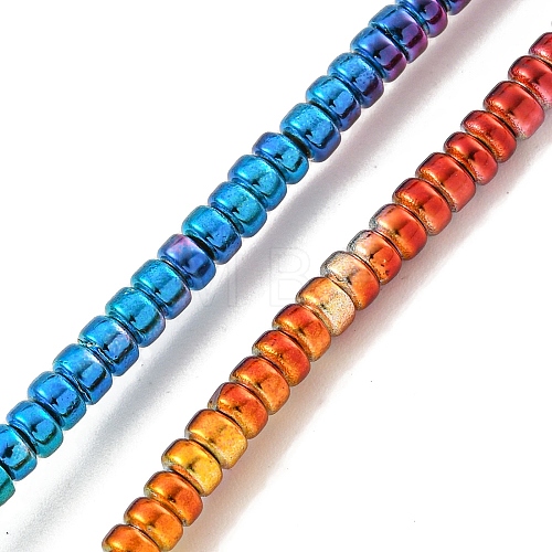 Baking Painted Electroplated Synthetic Non-magnetic Hematite Beads Strands G-C136-H01-01-1