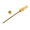 Heart Shape Brass Screw Peg Bails KK-NH0008-05AG-2