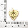 Brass Micro Pave Cubic Zirconia Pendants KK-U033-07G-01-3