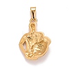 Ion Plating(IP) 304 Stainless Steel Pendants STAS-D165-14G-01-2