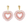 Glass Seed Bead Dangle Earrings EJEW-MZ00768-03-3