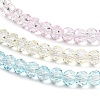 Transparent Painted Glass Beads Strands X1-DGLA-A034-T3mm-A21-4