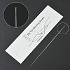 Stainless Steel Collapsible Big Eye Beading Needles YW-ES001Y-100MM-1