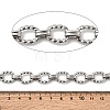 304 Stainless Steel Twist Oval Link Chains CHS-Z007-10P-2