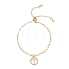 12Pcs Brass Cable & Paperclip Chain Slider Bracelets BJEW-JB13088-3