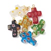 Handmade Millefiori Lampwork Pendants PALLOY-JF05206-2