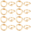 20Pcs Brass Locking Jump Rings KK-BBC0023-10C-1