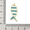 Rack Plating Brass Enamel Pendants KK-Z074-10G-01-3