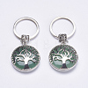 Natural Green Aventurine Keychain KEYC-G043-C02-1