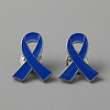 Awareness Ribbon Enamel Pin JEWB-WH0029-29A-1-2