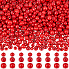 Spray Painted/Dyed Round Natural Schima Wood Beads WOOD-PA0001-79-1