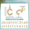 26Pcs 26 Styles Brass Micro Pave Grade AAA Cubic Zirconia Charms ZIRC-BC0001-32G-2