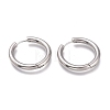 Tarnish Resistant 201 Stainless Steel Huggie Hoop Earrings EJEW-L256-05Q-P-1