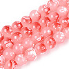 Baking Paint Glass Beads Strands DGLA-N015-8mm-03-1