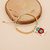 Handmade Glass Seed Bead Charm Bracelets PX3298-4-1