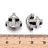 304 Stainless Steel European Style Large Hole Beads STAS-T072-122AS-3