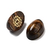 Natural Tiger Eye Oval Display Decorations G-F774-01G-2