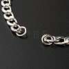 Tarnish Resistant Handmade 304 Stainless Steel Curb Chains Bracelets Making Accessories AJEW-JB01021-3