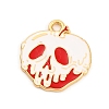 Halloween Theme Alloy Enamel Pendants ENAM-N056-225B-G-1