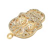 Brass Micro Pave Cubic Zirconia Pendants KK-L209-102G-01-2