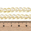 Baking Paint Transparent Glass Beads Strands DGLA-N011-6mm-02-4