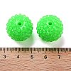 Chunky Resin Rhinestone Bubblegum Ball Beads RESI-S259-A03-3