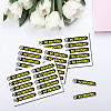 Mini PVC Coated Self Adhesive NO SMOKING Warning Stickers STIC-WH0017-004-5