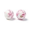 Handmade Printed Porcelain Beads PORC-Q201-10mm-3-3